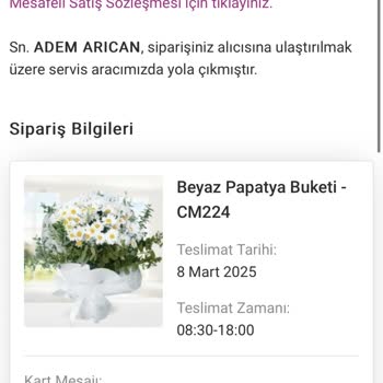Zamanında Teslim Edilmeyen Siparişle Kadınlar Günü Hayal Kırıklığı