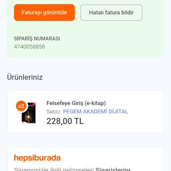 Dijital Kitap Siparişi Mağduriyeti: Ürün Teslim Edilmedi