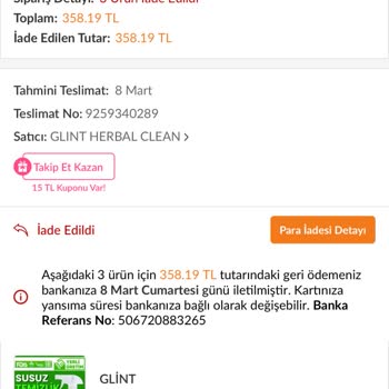 Trendyol'dan İptal Edilen Sipariş Ve Kupon Sorunu