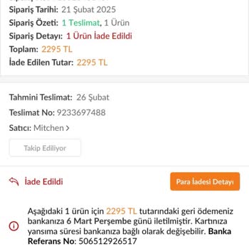 Zarar Gören Ürün İçin İade Süreci Ve Mağduriyet