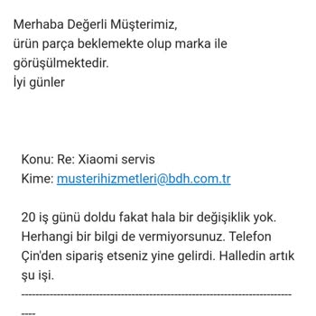Xiaomi Yetkili Servisi BDH'nin Telefon Teslimatındaki Gecikmesi