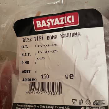 Başyazıcı Kahvaltılık Kavurmada Şok Edici Yabancı Madde
