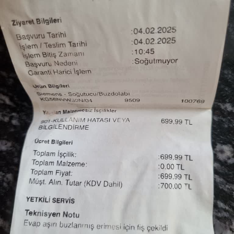 Siemens Buzdolabı Değişiminde Sorunlar Ve Gecikmeler