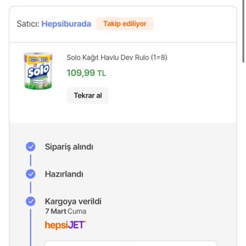 Hepsiburada'da Sipariş Ve Teslimat Sorunları