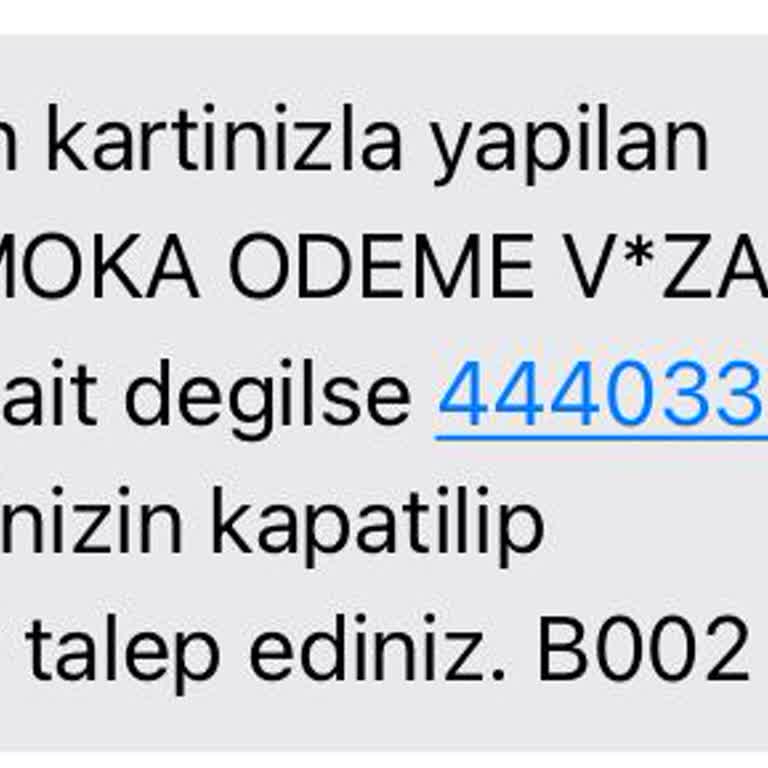 Kart Bilgilerimle İzinsiz İşlem Yapıldı