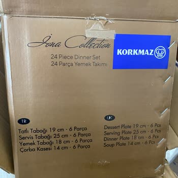 Korkmaz Yemek Takımı Hayal Kırıklığı