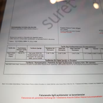 Yanlış Fiyatlandırma Ve Fatura Şoku