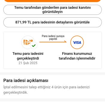 İptal Edilen Alışverişin Ücreti İade Edilmiyor