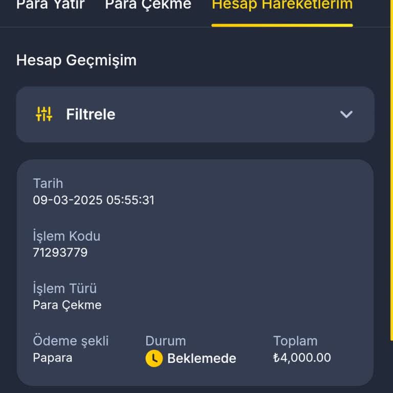 Çekim Talebinde Gecikme Ve Güven Sorunu