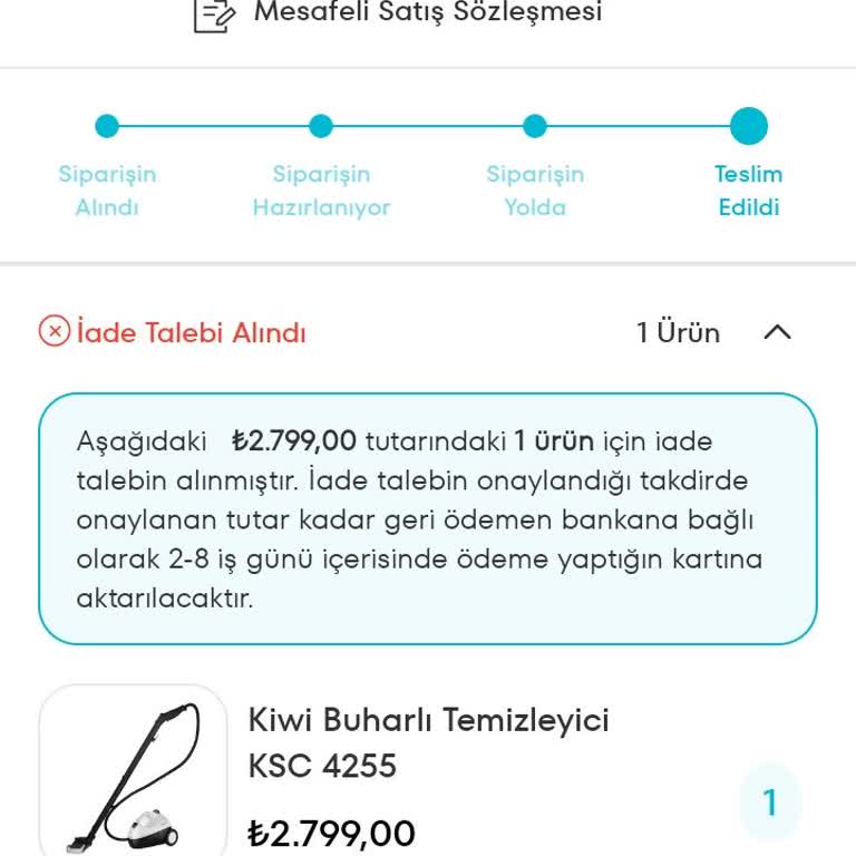 Eksik Ve Kullanılmış Ürün Sorunu