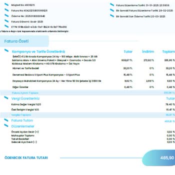 Faturadaki Gizli Artış Ve İstenmeyen Hizmetler Şoku