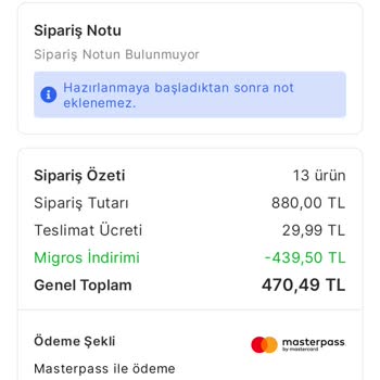 Migros'ta Sipariş Teslimatında Yaşanan Sorunlar
