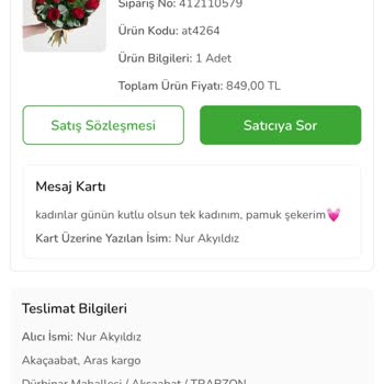 Çiçek Sepeti Siparişi Kayıp: Aras Kargo Ve Marketler Arasında Koşuşturmaca