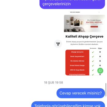 Hayal Kırıklığı Yaratan Alışveriş: Ahşap Çerçeve Yerine Plastik Ve İletişim Sorunları