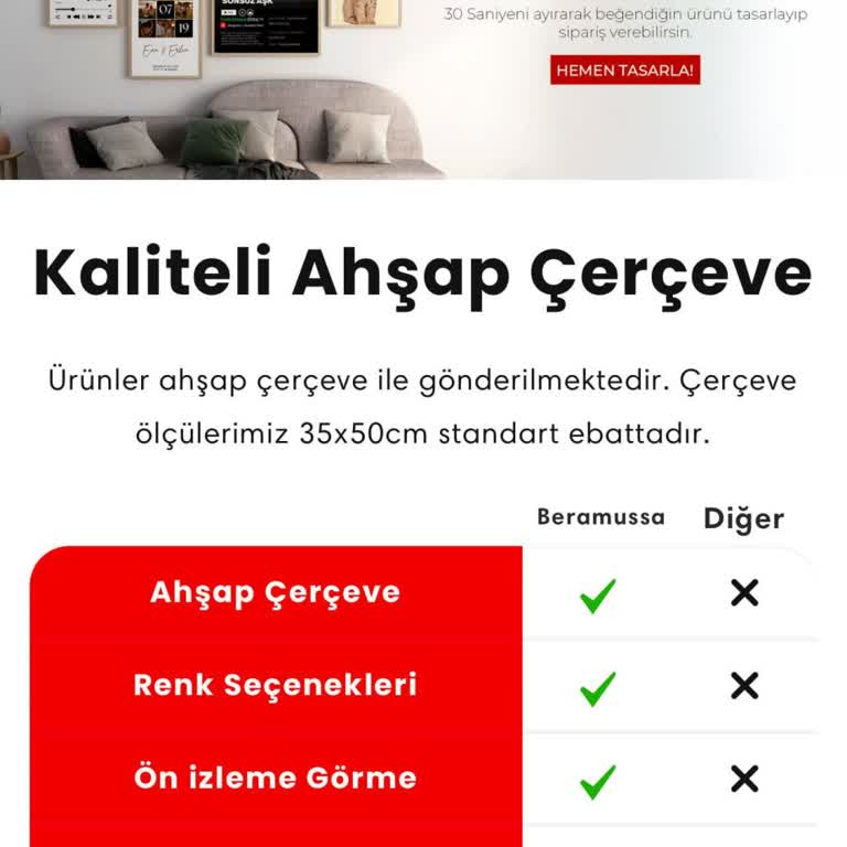 Hayal Kırıklığı Yaratan Alışveriş: Ahşap Çerçeve Yerine Plastik Ve İletişim Sorunları
