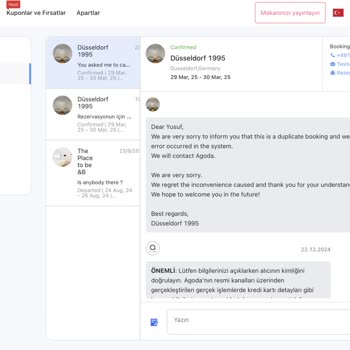 Agoda Rezervasyonunda Çifte Rezervasyon Sorunu Ve İletişim Eksikliği
