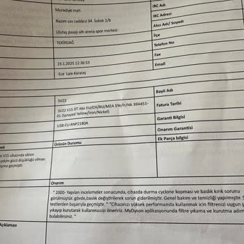 Dyson Servisinden Eksik Parça Sorunu