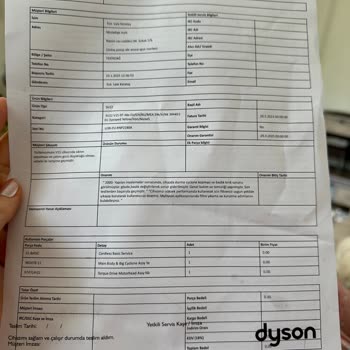 Dyson Servisinden Eksik Parça Sorunu