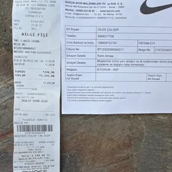 Nike Ürün Kalitesi Ve İnceleme Süreci Hayal Kırıklığı