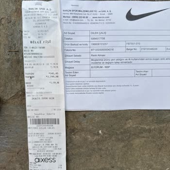 Nike Ürün Kalitesi Ve İnceleme Süreci Hayal Kırıklığı