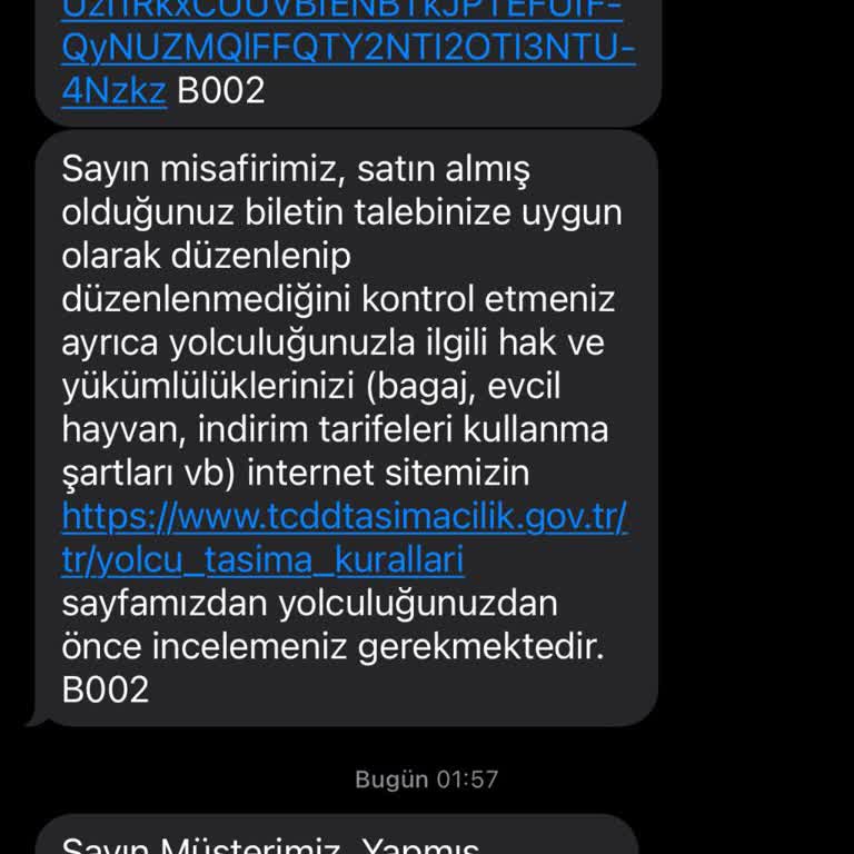 TCDD Bilet İptali Ve İade Sorunu