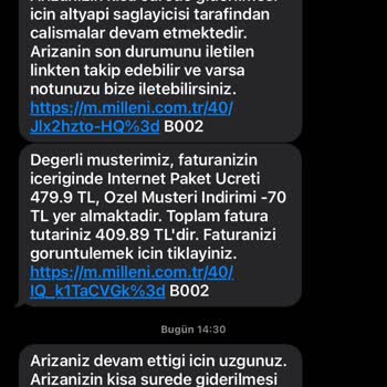 Millenicom İnternet Bağlantı Sorunu ve Yanıltıcı Hizmet