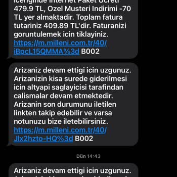 Millenicom İnternet Bağlantı Sorunu ve Yanıltıcı Hizmet