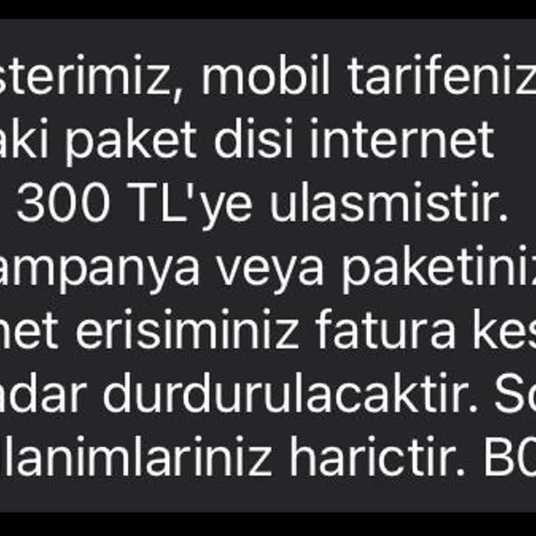 İnternet Paketimin Gizemli Tükenişi