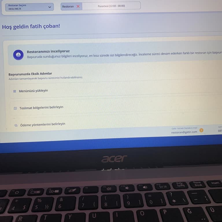 Getir Restoran Başvuru Sürecinde Belirsizlik