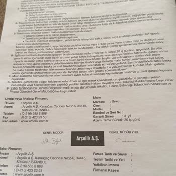 Beko Bulaşık Makinesi Üzerindeki Sarı Leke Sorunu