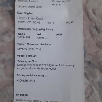 Bosch Ocakta Kalıcı İz Ve Çürüme Sorunu