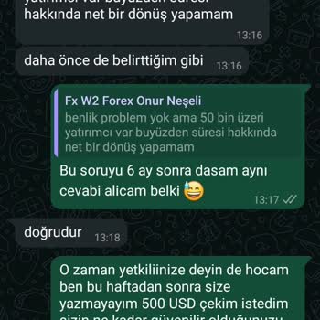 W2 Forex'te Ödeme Sorunu
