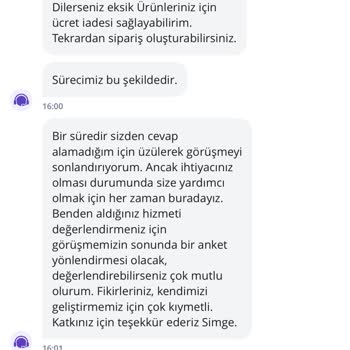 Siparişim Yanlış Geldi, Müşteri Hizmetleri Yardımcı Olmadı