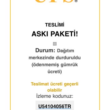 Bilinmeyen Kargo Bildirimi Ve Şüpheli Ödeme Talebi