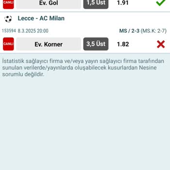 Nesine İddia Kuponumda Yanlış Oran Sorunu