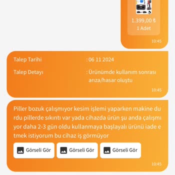 Tekrarlayan Arızalarla Baş Edemeyen Robot Süpürge