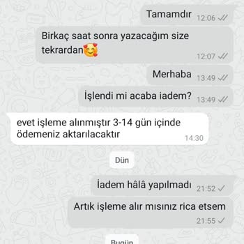 İade Yapılmayan Ürünler Ve İletişim Sorunları
