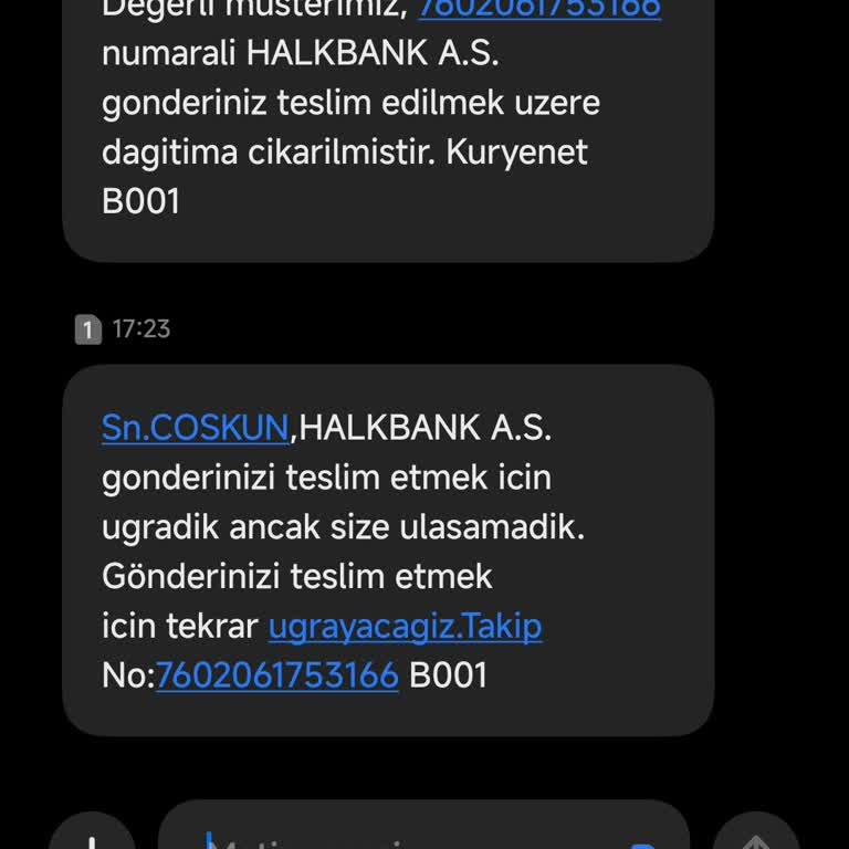 Halkbank Kartımın Teslim Edilmemesi Ve İletişim Sorunları