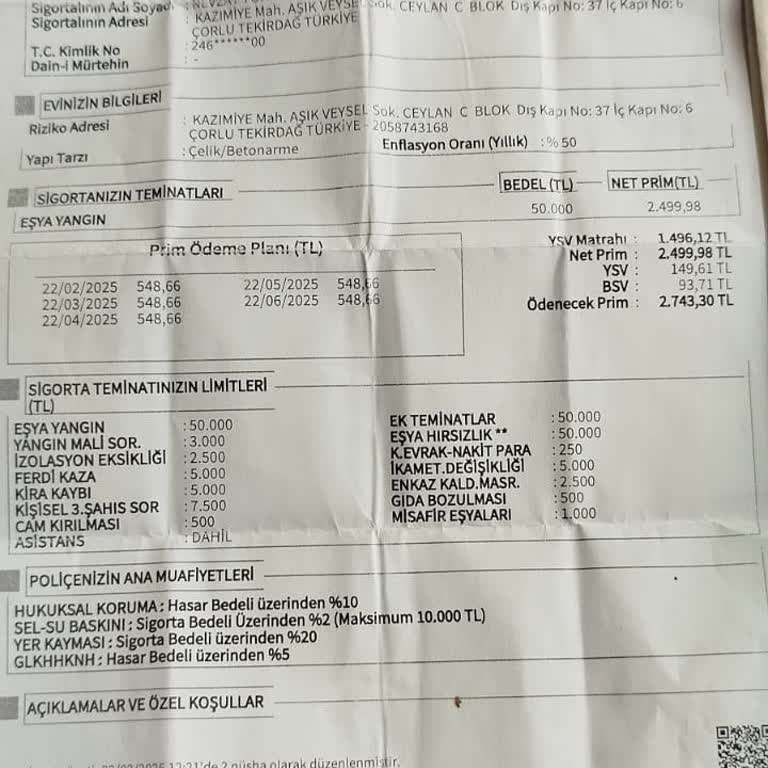 Yanlış Sigorta İşlemi Ve Haksız Para Kesintisi