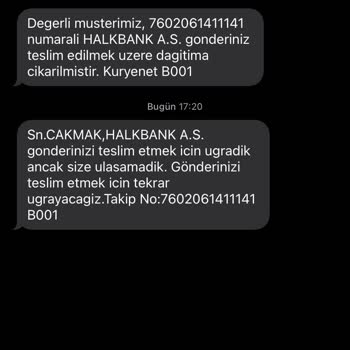 Kuryenet'in Adrese Uğramadan Teslimat İddiası