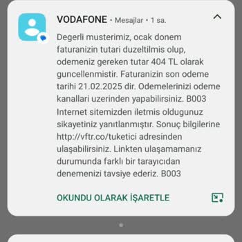 Vodafone'un Haksız Fatura Sorunu Ve İletişim Eksikliği