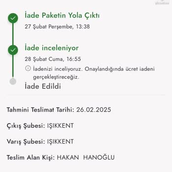Boyner'den Aldığım Ürünün İadesi Hala Tamamlanmadı