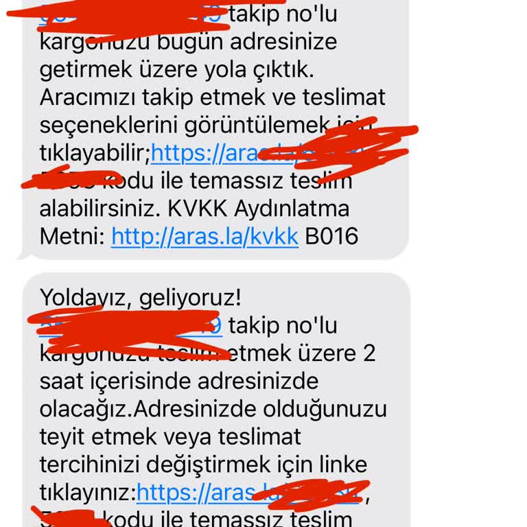 Aras Kargo'nun Bekleten Mesajları Yine Hayal Kırıklığı Yarattı