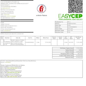 EasyCep'ten Alınan İphone'un Ekran Sorunu Ve Geciken İade Süreci