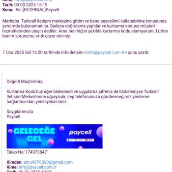 Paycell Kart Blokajı Ve Yetersiz Müşteri Hizmetleri