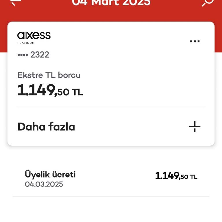 Akbank Axess Kart Aidat Ücreti İadesi Talebi