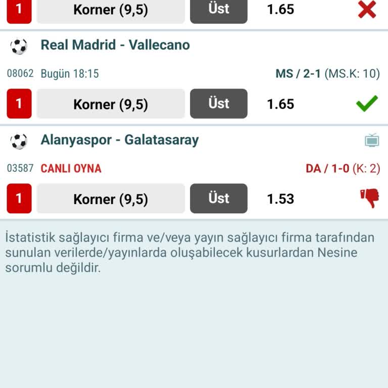 Doğru Tahmine Rağmen Kupon Kaybetti!