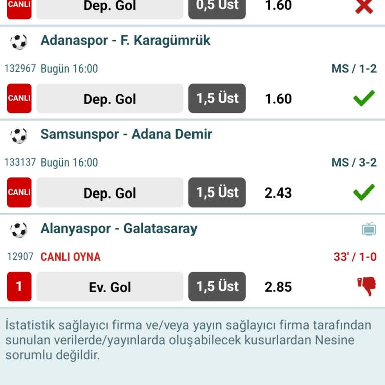 Kuponum Yanlış Sonuçlandırıldı