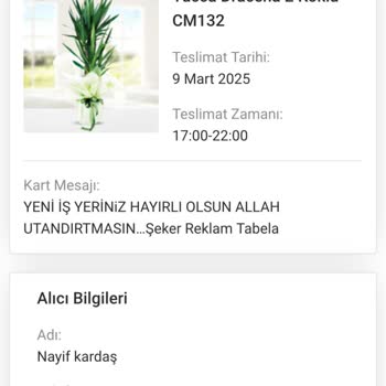 Yanlış Çiçek Gönderimi Ve İade Sorunu