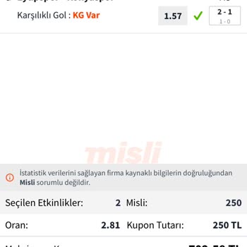 Kupon Kazanç Tutarı Yanlış Yatırıldı